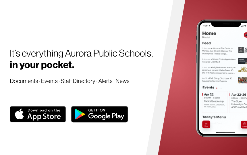 We re Thrilled To Announce The New Aurora Public Schools App It s 